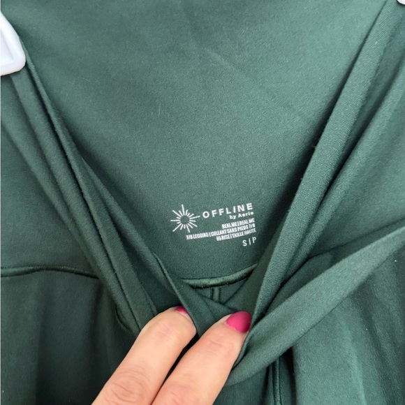 Aerie Green Leggings - Picture 3 of 5